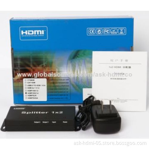 1 x 2 HDMI Splitter, Ultra HD/4K/Full 3D/HDMI 1.4 Version, Best Price